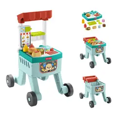 FISHER PRICE - Andadera Carro De Snacks 4 En 1