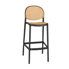 GENERICO - SILLA BARRA VERANO DOS ALTURAS Color Negro