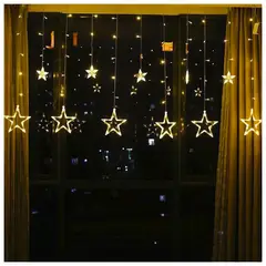 MULTIPLACE COLOMBIA - Lluvia de luces de navidad decorativas para con figuras de estrellas