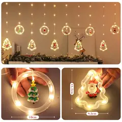 MULTIPLACE COLOMBIA - Luces de navidad decorativas para con figuras de estrellas