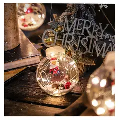 MULTIPLACE COLOMBIA - Luces de navidad decorativas con figuras de papa Noel-
