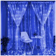 MULTIPLACE COLOMBIA - Cortina de Luces de navidad decorativas para Interiores 600X200 CM