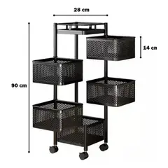 SHUNGA - Organizador 6 Niveles Cuadrado Multifuncional