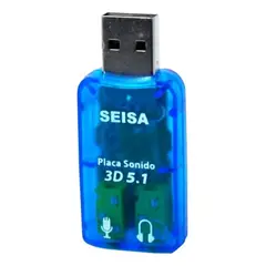 GENERICO - Tarjeta De Sonido Usb 51 Audifonos Y Microfono Plug 35mm
