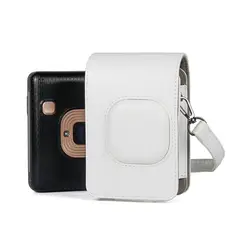 GENERICO - Estuche para Cámara Fujifilm Instax Mini LiPlay con Correa de Hombro Color Blanco