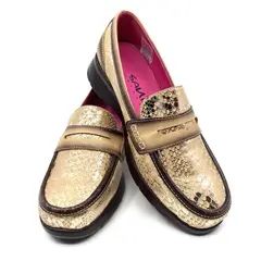 GENERICO - Calzado Sanic Mocasin para Mujer Fabricado 100% en Cuero