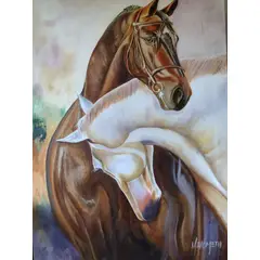 GENERICO - Vida Salvaje en Lienzo Óleos Originales de Animales