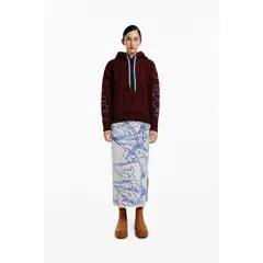 MAGLIONE - Hoodie Serpentina con Capota y manga larga