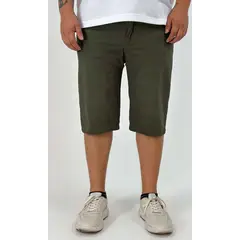 L Y H - Bermuda Para Hombre Khaki Oscuro Marca L&H