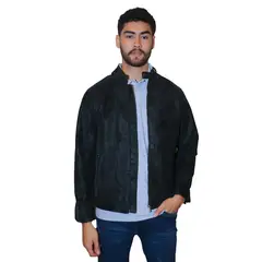 L Y H - Chaqueta Para Hombre Negro Marca L&H