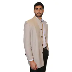 L Y H - Gaban Para Hombre Beige Marca L&H