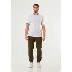 BELIFE - Camiseta manga corta blanca para hombre