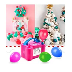 GENERICO - Inflador Electrico Para Inflar Globos Doble Boquilla