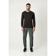 BELIFE - Camiseta manga larga negra para hombre