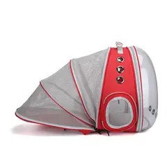 GENERICO - Morral Tipo Mochila Con Expansion Trasera Mascotas - Rojo