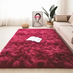 GENERICO - Tapete Alfombra Peluda Fucsia Sala Habitación Oficina