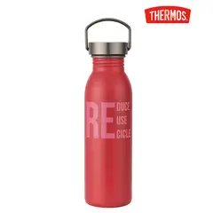 THERMOS - BOTELLA DE HIDRATACION EN ACERO INOXIDABLE CON MANIJA 700ML ROSADA