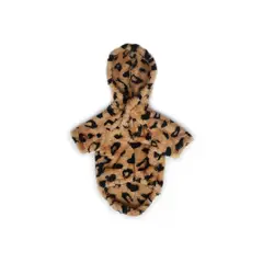 WAWAW - Hoodie S bisonte camel animal print negro 2