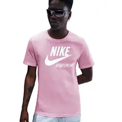 NIKE - Camiseta M Nsw Tee Crew Archive Fs Hombre-Rosa