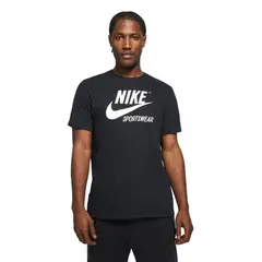 NIKE - Camiseta M Nsw Tee Crew Archive Fs Hombre-Negro