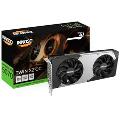 NVIDIA - Tarjeta De Vídeo INNO3D GeForce RTX 5070 TWIN X2 OC 12GB