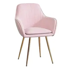 MOBLIHOUSE - Silla De Comedor Terciopelo Valencia Rosada
