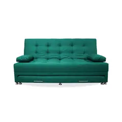 GENERICO - Sofa Cama Senn Nido Tarima Verde + Cojin Multiuso