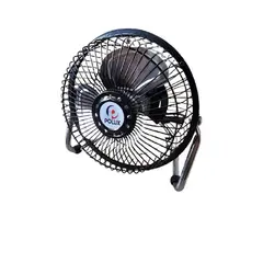 GENERICO - VENTILADOR DE MESA PEQUEÑO TAMAÑO 15CM COLOR NEGRO
