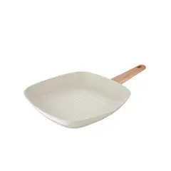 BERGNER - Sartén Asador 28x28 cm Naturally Aluminio Forjado Apto Inducción
