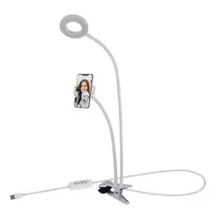 GENERICO - ARO DE LUZ CON CLIK + SOPORTE DE CELULAR