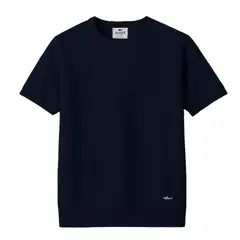 SALVADOR BEACHWEAR - CAMISETA DE PUNTO AZUL OSCURA