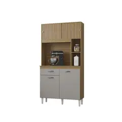 GENERICO - Alacena para Cocina Mueble Auxiliar Duda 90 Damasco Acanalado