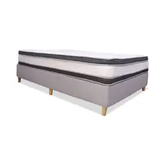 GENERICO - Combo Base Cama y Colchón Fontana 140 Doble