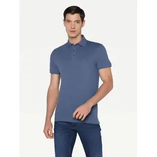 TOMMY HILFIGER - Polo azul oscuro 1985 Collection de corte slim