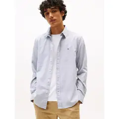 TOMMY HILFIGER - Camisa multicolor Dobby de manga larga