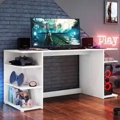 GENERICO - Escritorio Gamer Blanco Para Jugadores o Para Oficina