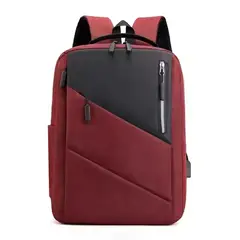 GENERAL - Mochila Urbana Bicolor con Carga USB - Impermeable y Antirrobo