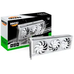 NVIDIA - Tarjeta De Vídeo INNO3D GeForce RTX 5080 X3 OC 16GB (Blanco)