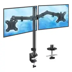 GENERICO - Soporte Base Para Monitor Doble Mesa Base Escritorio 13 - 27