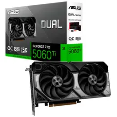 ASUS - Tarjeta De Vídeo GeForce RTX 5060 Ti Dual OC GDDR7 8GB