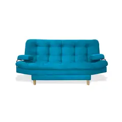 GENERICO - Sofacama Giger con Brazos Turquesa + Cojines