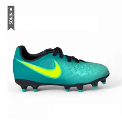 NIKE - Guayos Magista Opus Ii Fg Niño-Verde