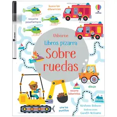 USBORNE - Sobre Ruedas. Libro Pizarra. Kirsteen Robson