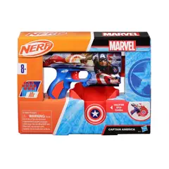 HASBRO - Lanzador Nerf Marvel Capitán América
