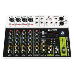 GENERICO - Mezclador De Audio Debra V8 De 8 Canales Con Bluetooth
