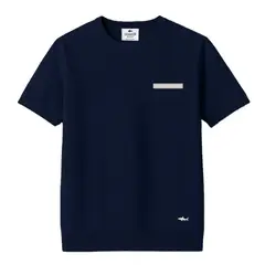 SALVADOR BEACHWEAR - CAMISETA DE PUNTO AZUL OSCURA B BLANCO