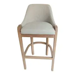 GENERICO - Silla para Barra o Bar en Roble y tapizada
