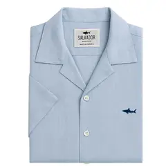 SALVADOR BEACHWEAR - CAMISA RESORT AZUL CLARA