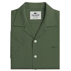 SALVADOR BEACHWEAR - CAMISA RESORT VERDE OLIVA