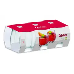 CRISTAR - Set X6 Unidades de Vasos Amadeus Rocks 0399CL6